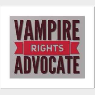 Vampire Rights Advocate (blood red) Posters and Art